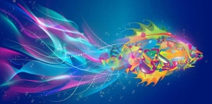 Tablou Canvas Multicanvas Peste Abstract - Img 2