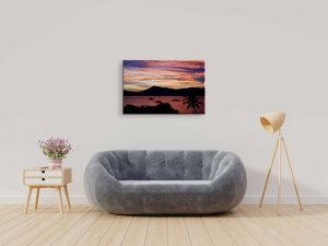Tablou Canvas peisaje amurg exotic - Img 1