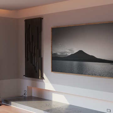 Tablou Canvas Peisaj Alb-Negru cu Muntele Fuji - Img 1