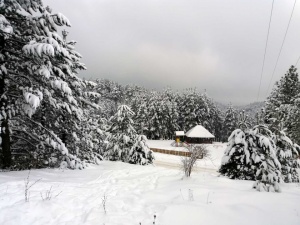 Tablouri iarna casa din munti - Img 2
