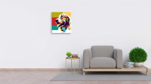 Tablou Canvas abstract caine bland - Img 1