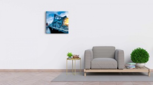 Tablou Canvas arhitectura pod de fier - Img 1