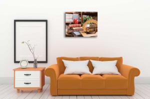 Tablou Canvas fructe mar si carti - Img 1