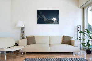 Tablou Canvas Nori Albi pe Cer - Img 1