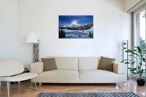 Tablou Canvas Peisaj Montan Iarna - Img 1