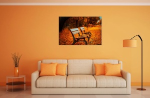 Tablou Canvas Banci in Parc - Img 1