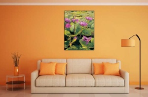 Tablou Canvas Flori de nufar - Img 1