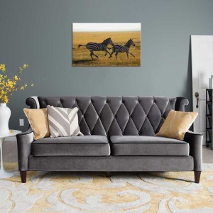 Tablou Canvas Zebre Alergand - Img 1