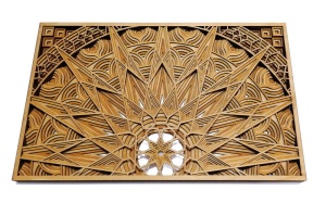 Tablou Mandala decorativ din lemn, decor 3d multistrat - Img 3