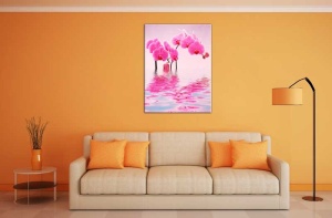 Tablou Canvas Orhidee Roz - Img 1