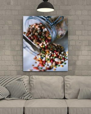 Tablou Canvas Boabe de fasole - Img 1