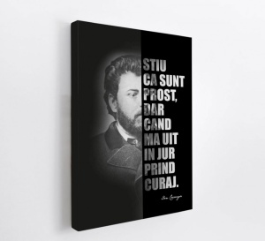 Talou Canvas Citate Motivationale Ion Creanga - CURAJ