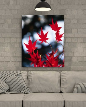 Tablou Canvas Frunze Rosii - Img 1