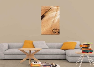 Tablou Canvas Harta-Busola - Img 1