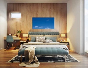 Tablou Canvas Nori Albi pe Cer - Img 1