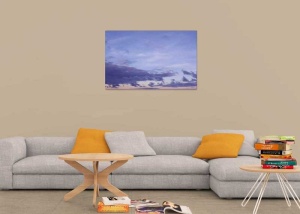 Tablou Canvas Nori Albi pe Cer - Img 1