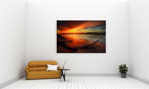 Tablou Canvas peisaje focul de la asfintit - Img 1