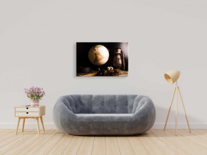 Tablou Canvas retro glob - Img 1