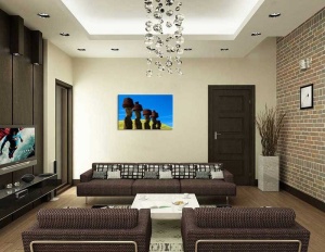 Tablou Canvas Statui - Moai - Img 1
