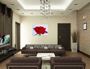 Tablou Canvas Trandafir rosu - Img 1