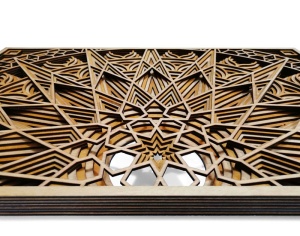 Tablou Mandala decorativ din lemn, decor 3d multistrat - Img 5