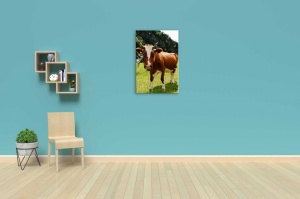 Tablou Canvas animale vaca din munti - Img 2