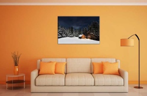 Tablou Canvas Cabana Iarna - Img 1