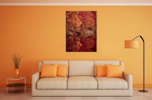 Tablou Canvas Copaci rosii - Img 1