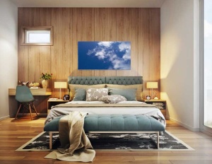 Tablou Canvas Nori Albi pe Cer - Img 1
