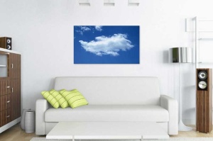 Tablou Canvas Nori Albi pe Cer - Img 1