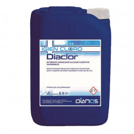 Dezinfectant biocid alcalin pe baza de clor. Spumant, cu extra putere degresanta DIACLOR