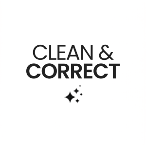 CLEAN & CORRECT