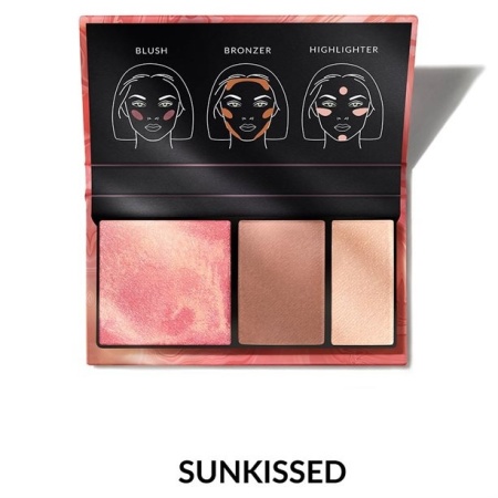Paletă pentru conturul feței 3-în-1 Sunkissed – Luminozitate și Definire Perfectă