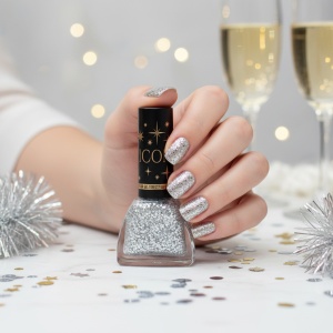 Lac de unghii Icon Glitter Revers Silver