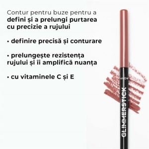 Creion de buze Coral – contur precis și nuanță coral natural 0,35 g