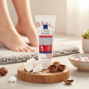 Cremă pentru călcâie crăpate – regenerare intensă și hidratare pentru piele uscată 75 ml