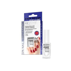 Bază & Top Coat 2 în 1 Revers Easy To Go 10 ml – uscare rapidă, protecție și luciu intens