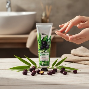 Crema pentru maini si unghii protectie si regenerare cu extract de acai ecologic si bambus