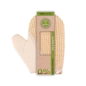 Mănușă de baie din sisal Top Choice – exfoliere naturală, curățare profundă, efect revitalizant