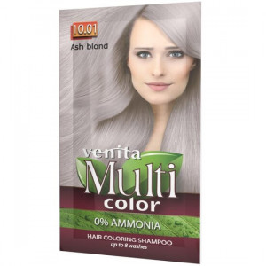 Sampon Colorant si Nuantator, Multicolor, Venita, 10.01 Ash Blond, 40g