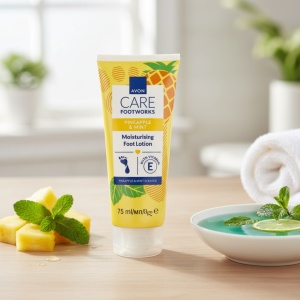 Loțiune hidratantă pentru picioare Ananas și Mentă 75 ml – hidratare și prospețime revigorantă