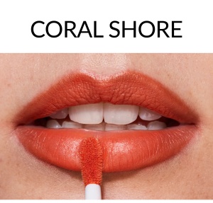Ruj mat hidratant Coral Shore – nuanță coral cald natural pentru buze catifelate 7 ml