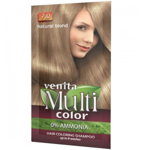 Sampon Colorant si Nuantator, Multicolor, Venita, 7.0 Natural Blond, 40g
