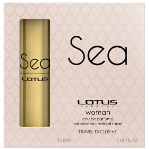 Set apa de parfum Lotus, Sea, pentru femei, 3x20ml