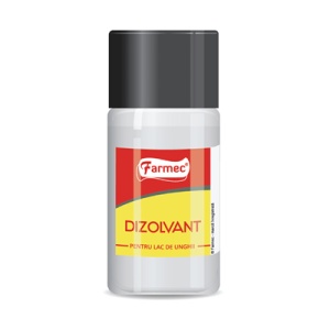 Dizolvant pentru lac de unghii Farmec 50 ml – îndepărtare rapidă și protecție pentru unghii