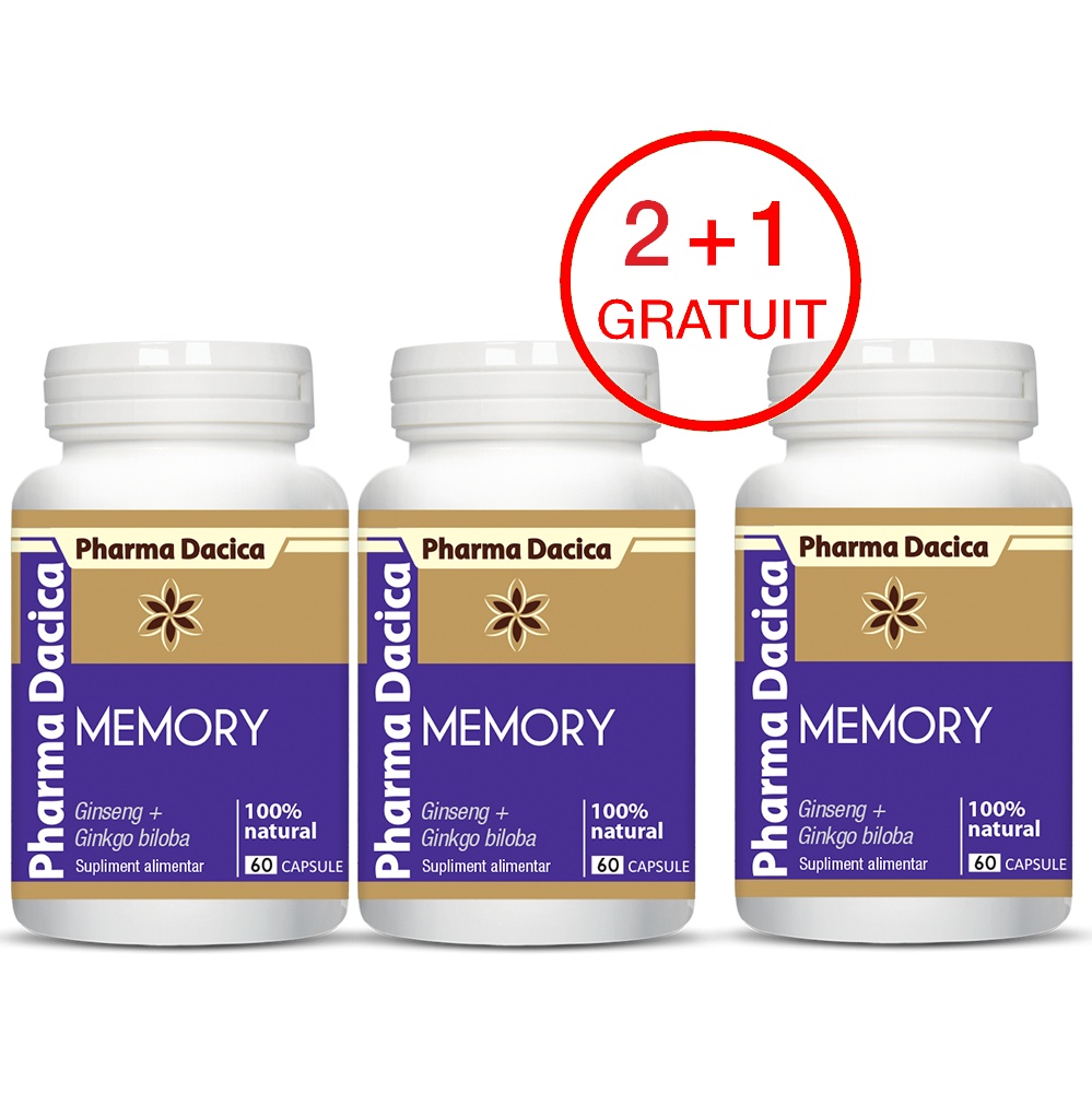 Memory 2+1 gratuit, 60 capsule
