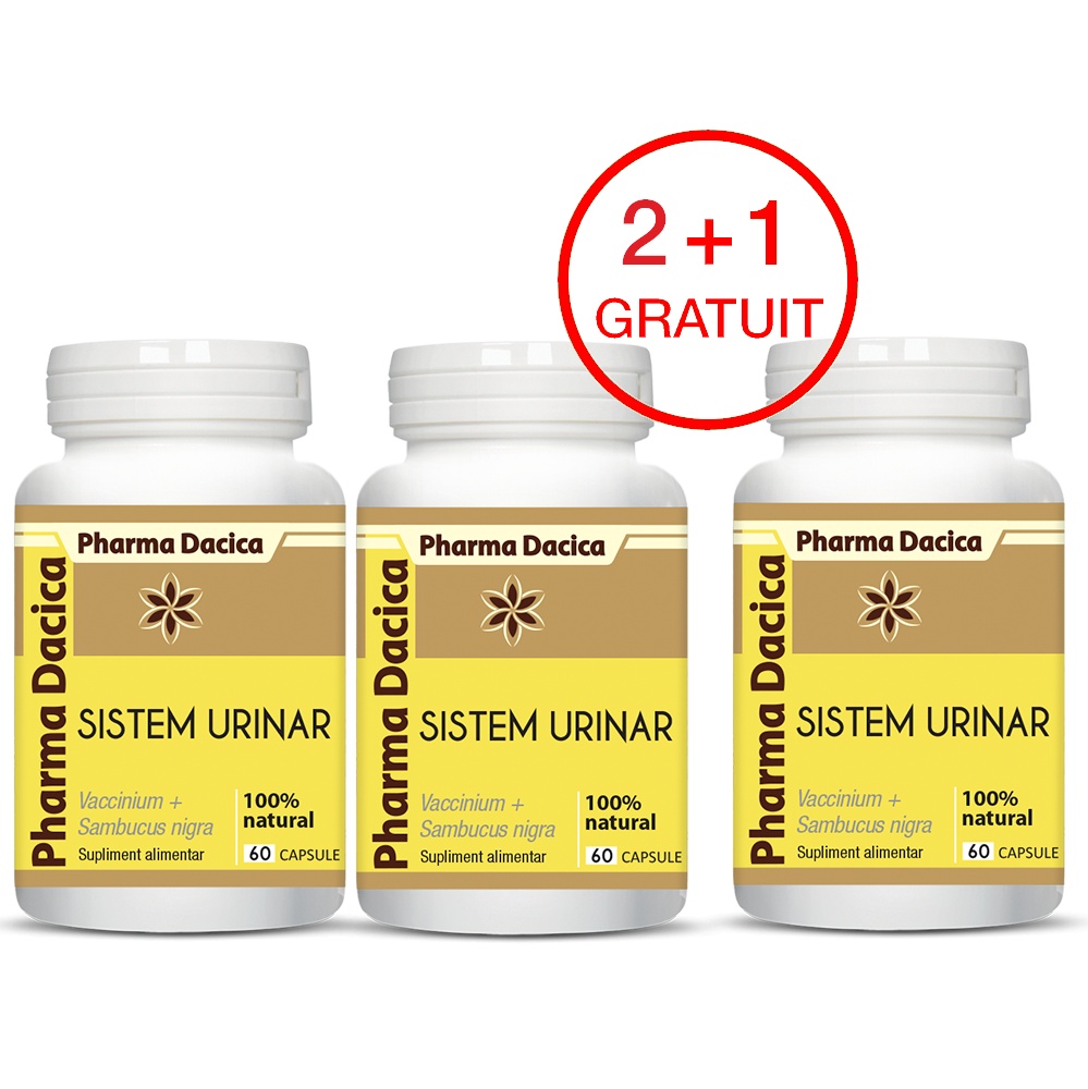 Sistem urinar 2+1 Gratuit, 60 capsule