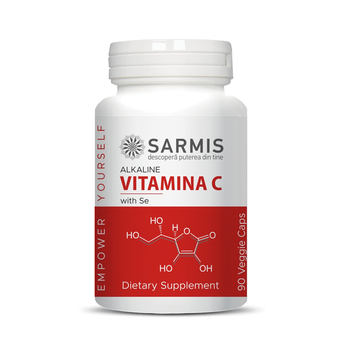 Vitamina C alcalina + Se (90 cps)