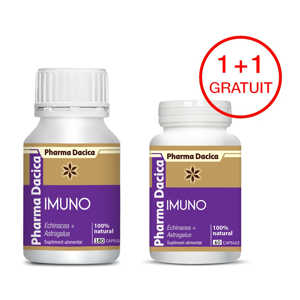 Imuno, 180 capsule + Imuno, 60 capsule Gratuit