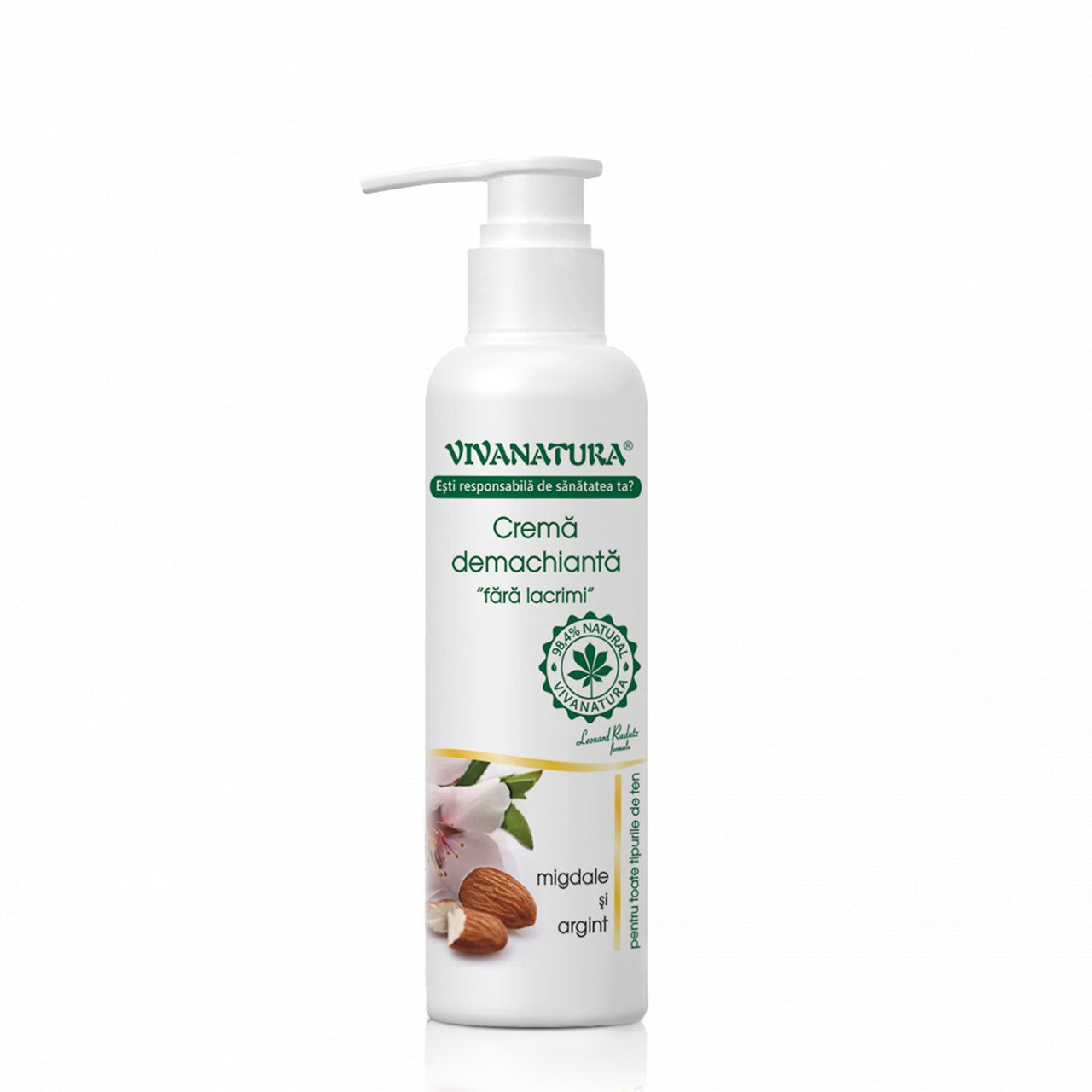 Crema demachianta „fara lacrimi” 145 ml – Leonard Radutz Formula – VivaNatura